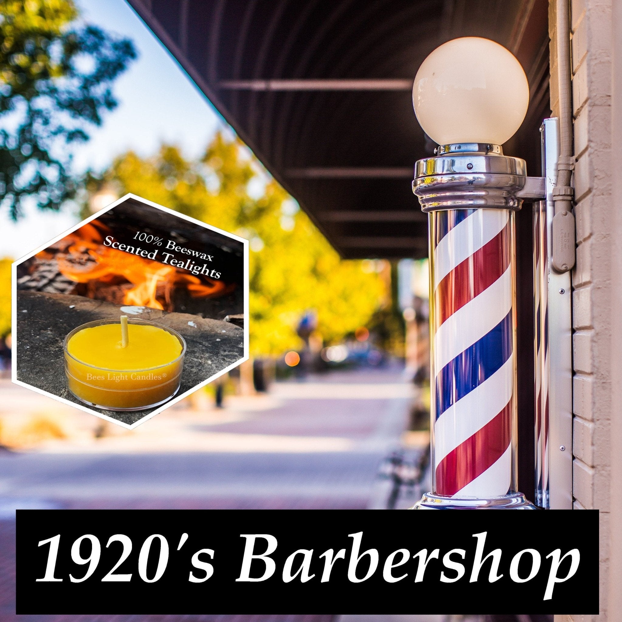 1920's Barbershop Scented Beeswax Tealight Candles