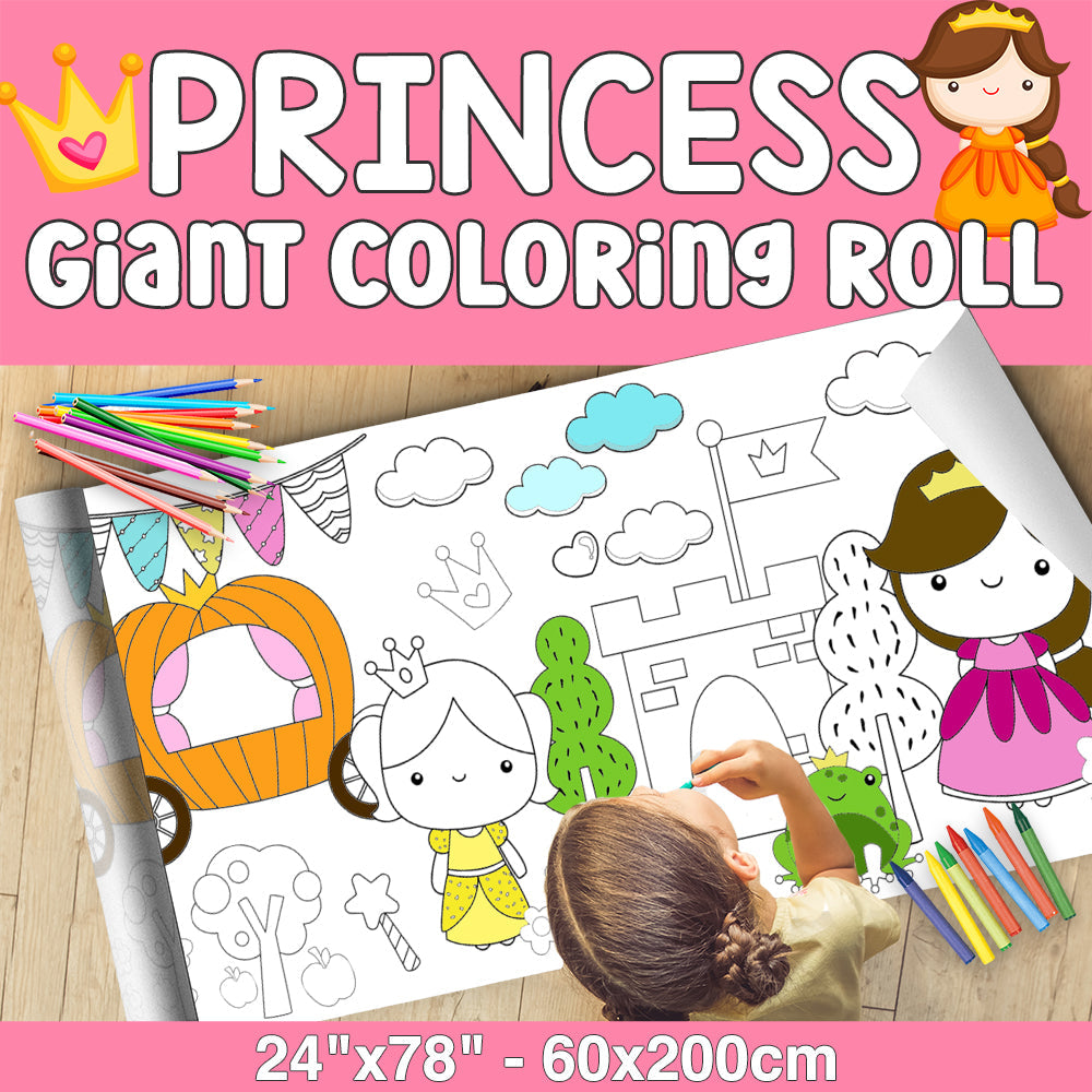 GIANT Coloring Paper Activity Roll for Kids, 24"x100", FARM
