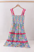 Tropical floral matching dress for mom
