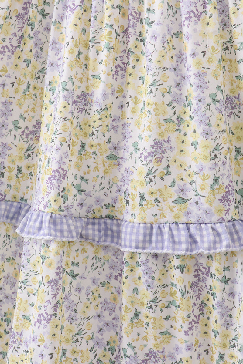 Golden meadow floral dress for mom