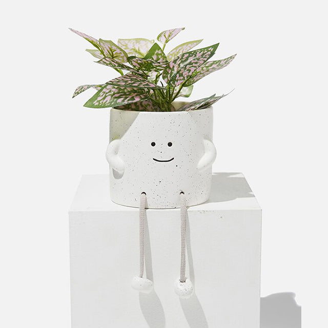 Sitting Planter with Dangling Legs