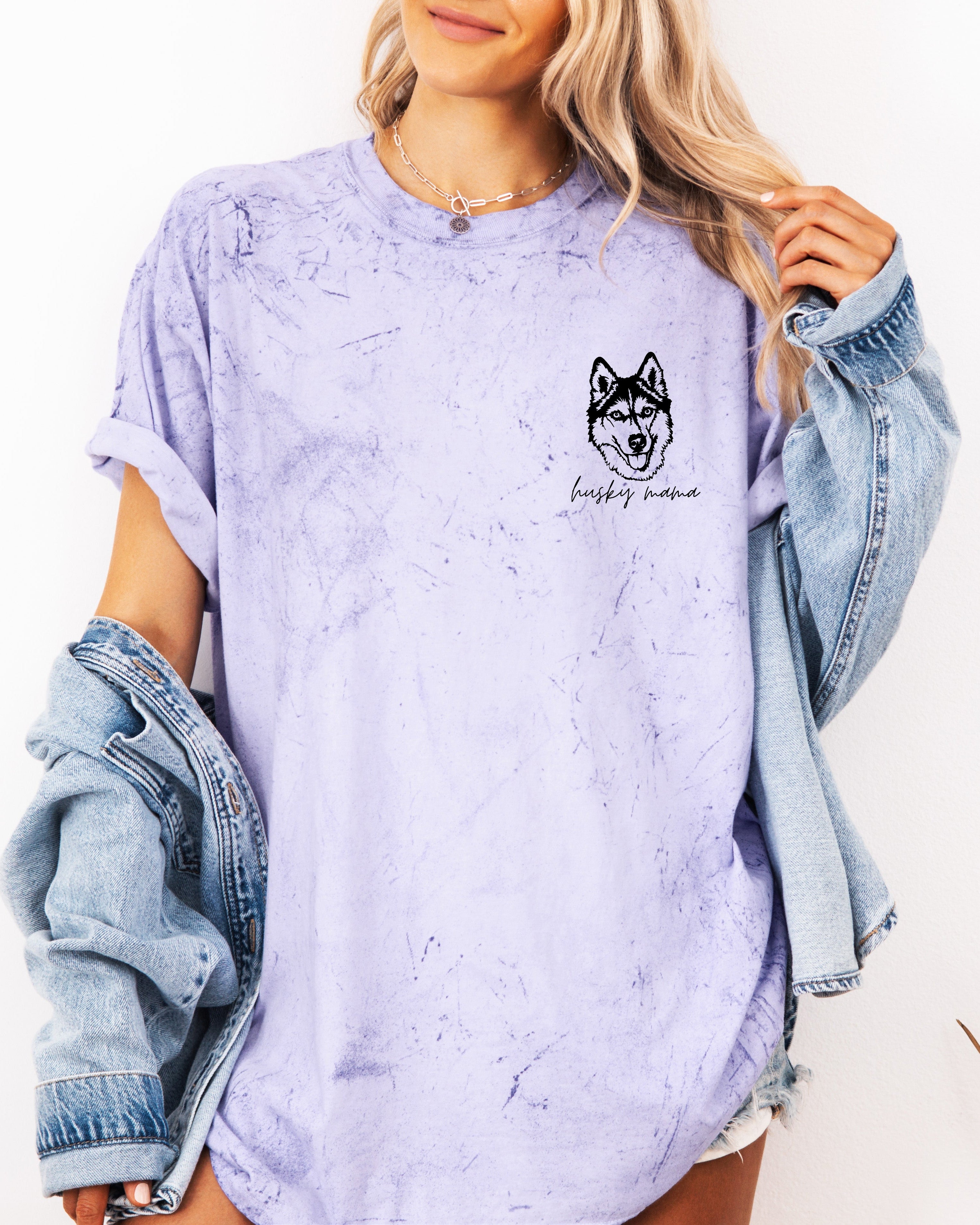 Siberian Husky Dog Mom Comfort Colors T-Shirt – Garment-Dyed Pet Lover Graphic Tee