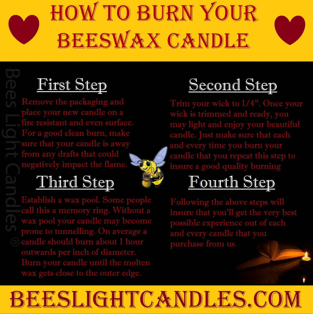 Fern Ball Beeswax Candle