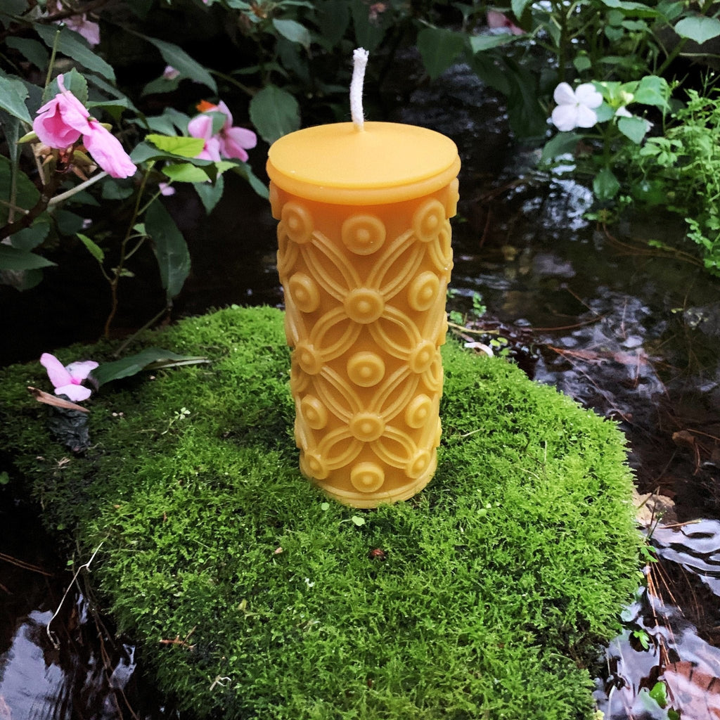 Elegant Beeswax Candle