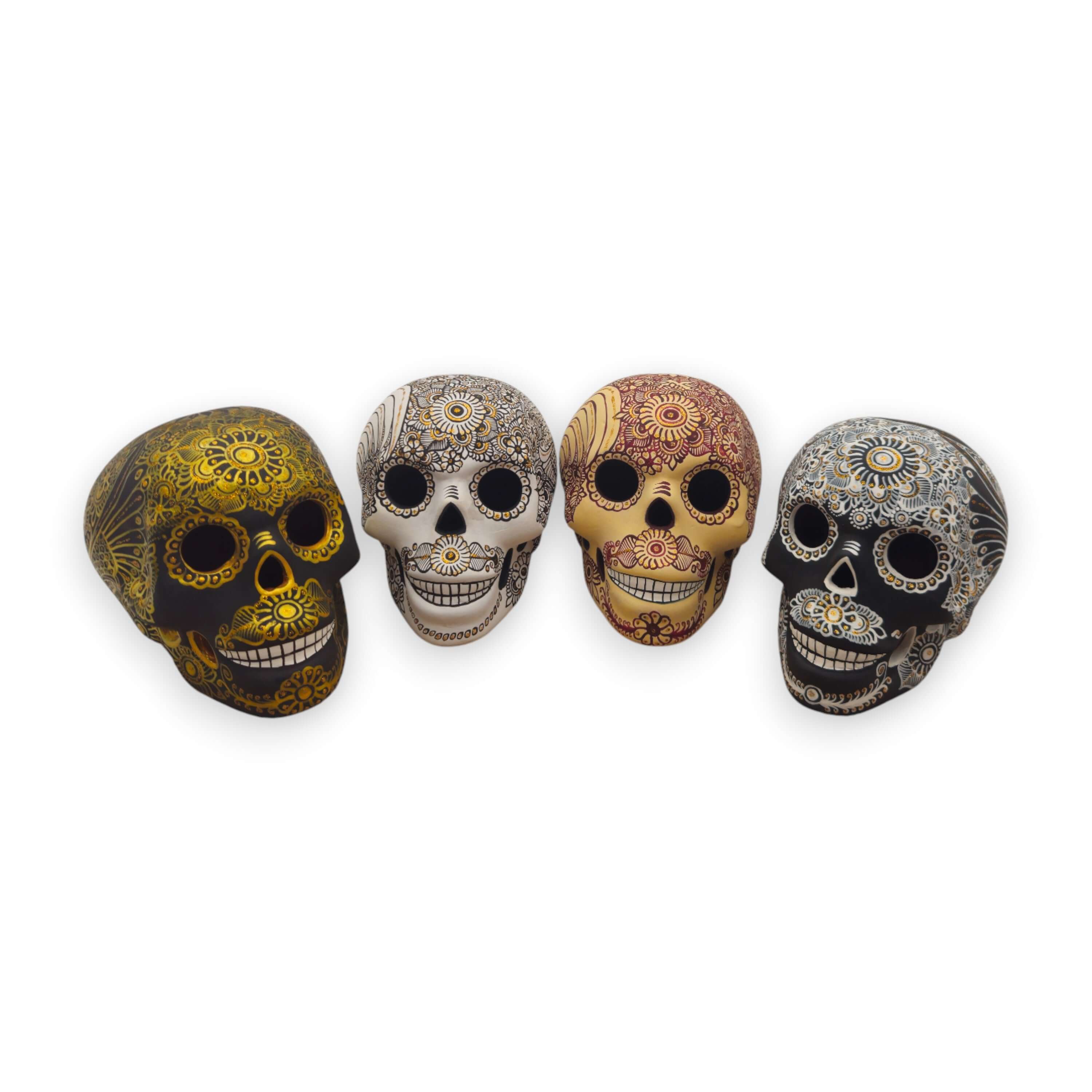 Talavera Calavera Skull | Hand-Painted Ceramic Decor