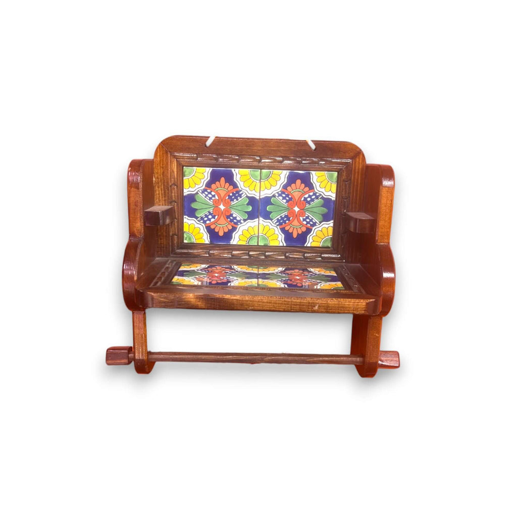 Personalized Talavera Wall Decor | Custom Paper Towel Holder
