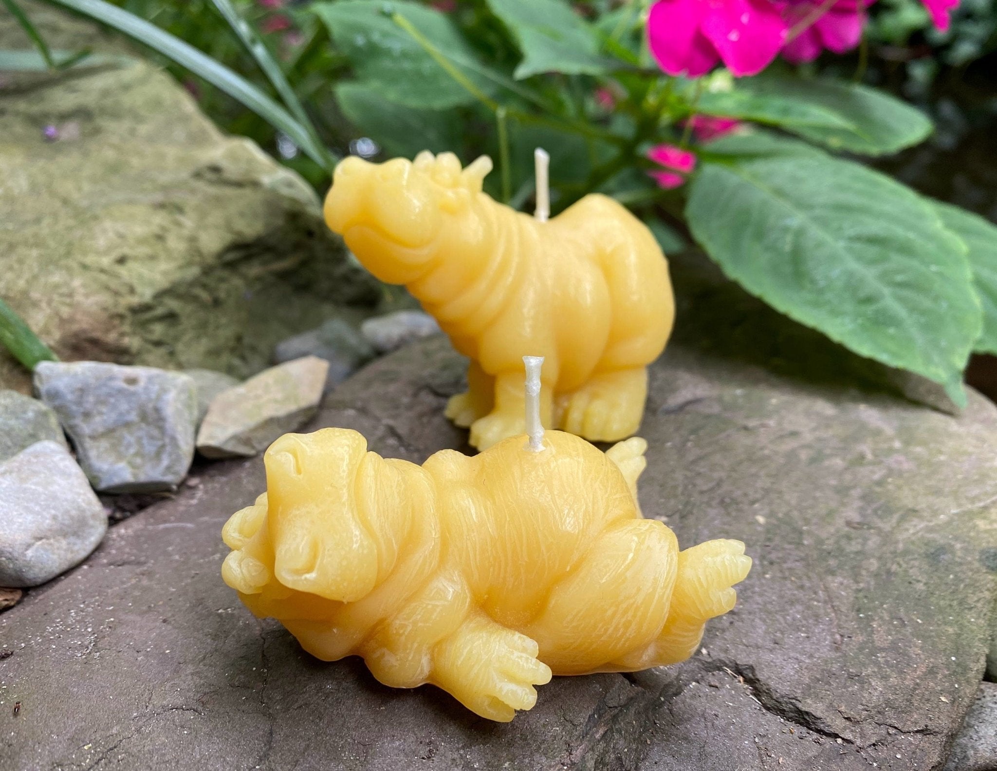 Hippo Buddies Beeswax Candles