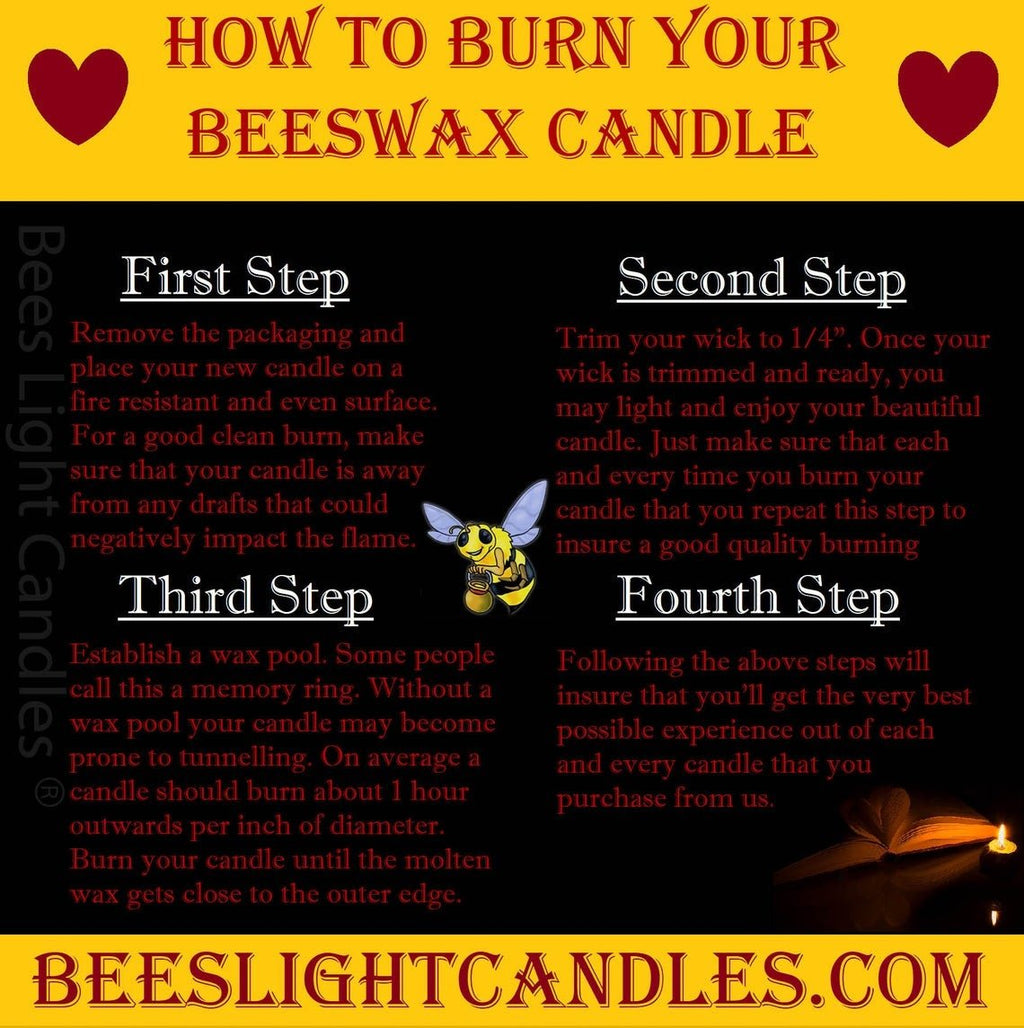 Honeycomb Beeswax Pillar Candles Rolled Design