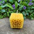 Honeycomb Cube Beeswax Candle