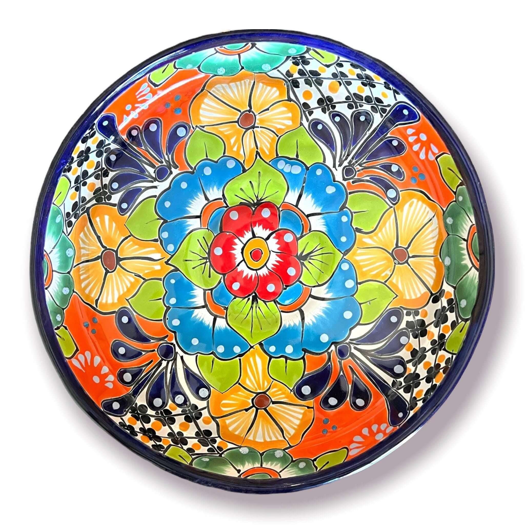 Talavera Appetizer Tray Set | Mexican Hand-Painted Pottery