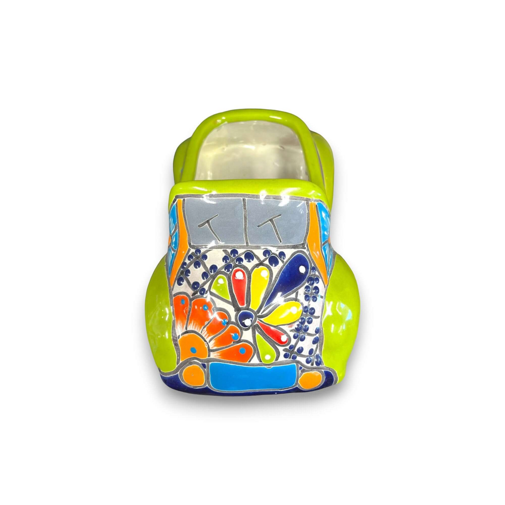 Small Talavera Car Planter | Ceramic Car Statue