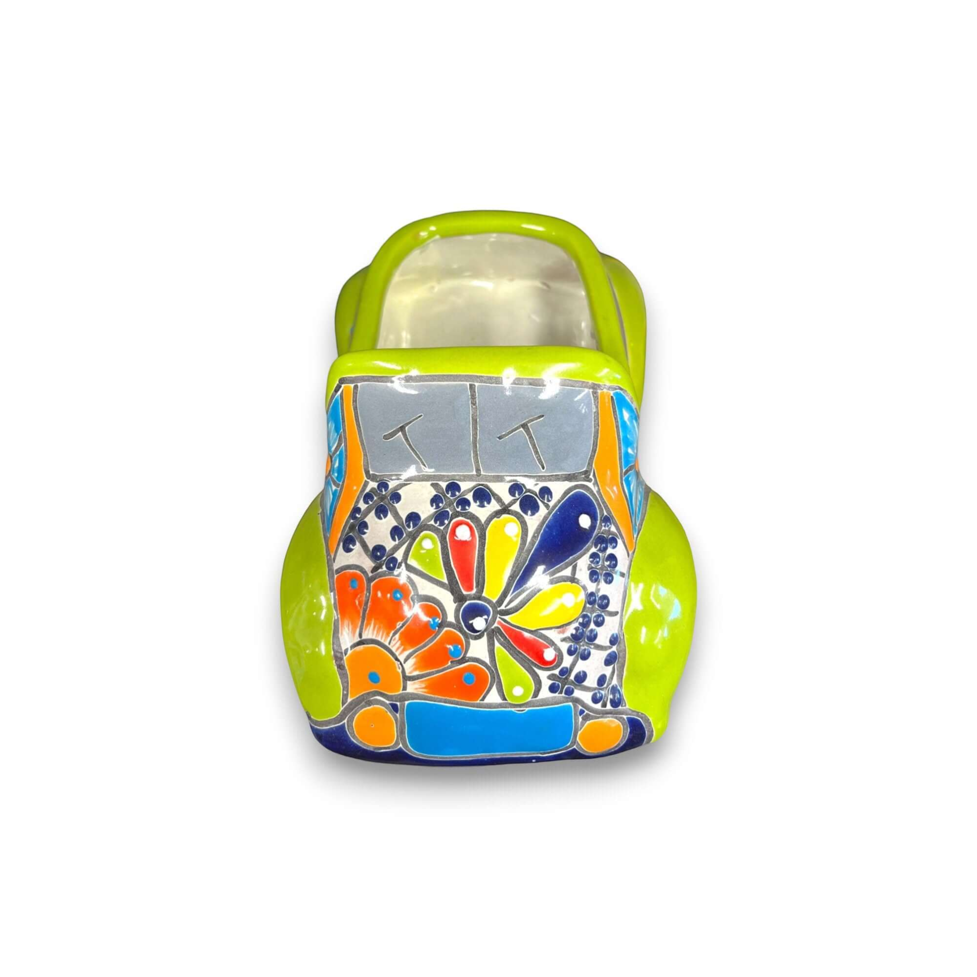 Small Talavera Car Planter | Ceramic Car Statue