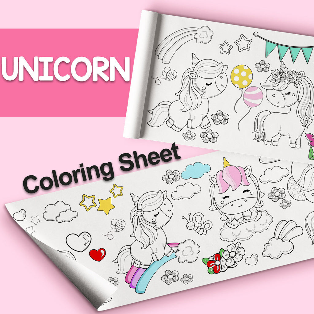 GIANT Coloring Paper Activity Roll for Kids, 24"x100", Camp Life