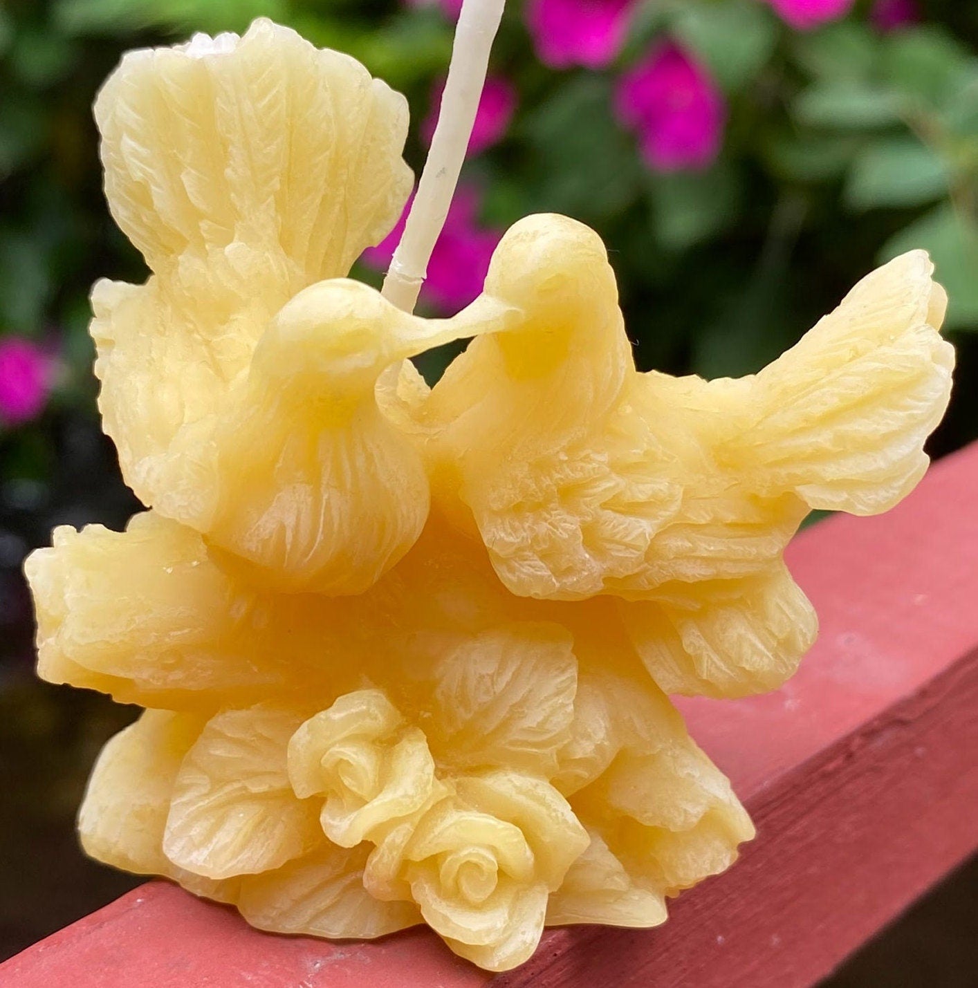 Love Birds Beeswax Candle