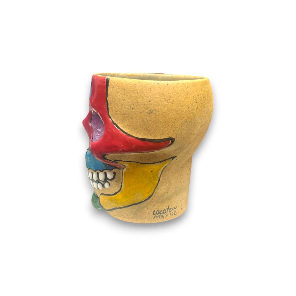 Small Mexican Skull Planter | Unique Flower Pot for Home Decor