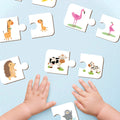 Who is My Parent? Wooden Toddler Game 2 Piece Puzzle